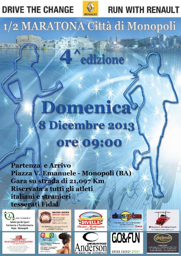 IV^ Mezza Maratona Citta' di Monopoli - 8 Dicembre 2013