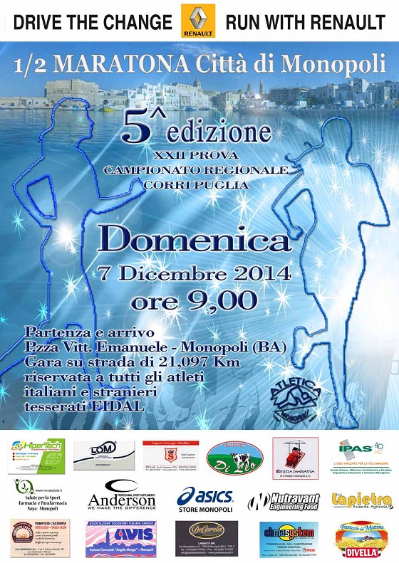 V^ Mezza Maratona Citta' di Monopoli - 7 Dicembre 2014