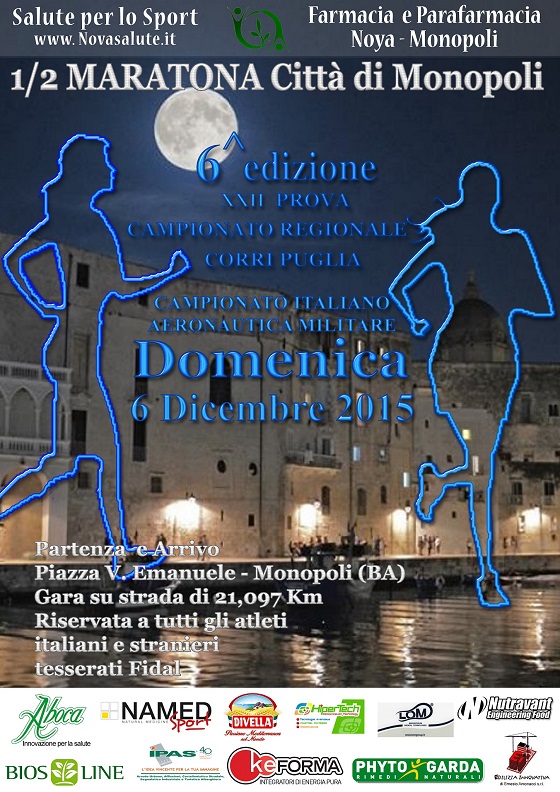 6^ Mezza Maratona Citta' di Monopoli - 6 Dicembre 2015