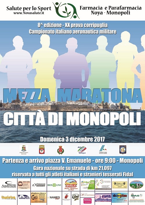 8^ Mezza Maratona Citta' di Monopoli - 3 Dicembre 2017
